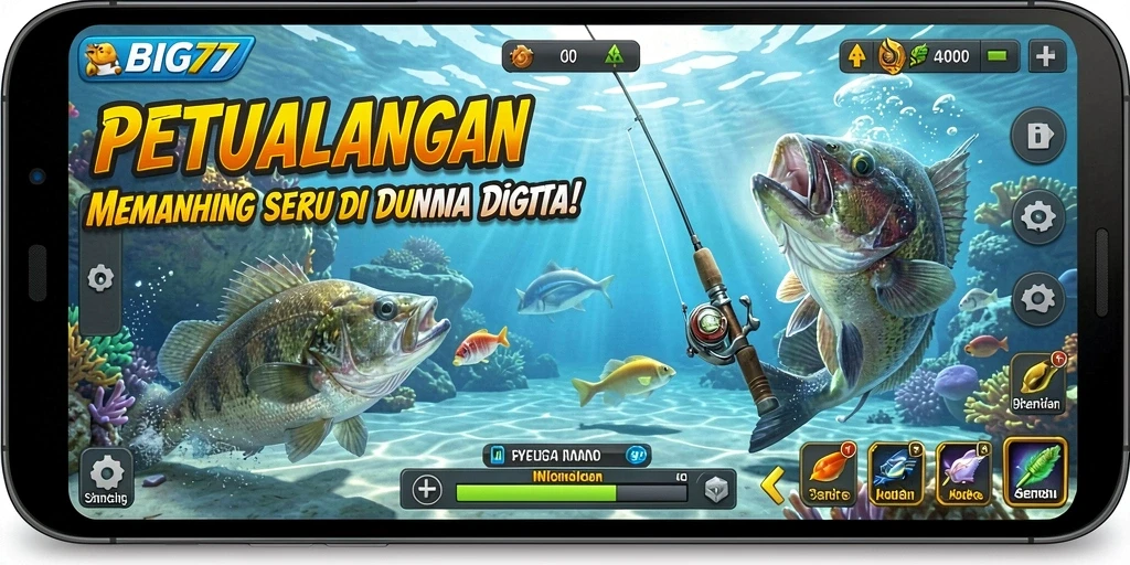 Tangkapan ikan besar di dunia virtual dengan BIG77.