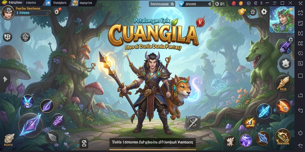 Screenshot CUANGILA menampilkan aksi mendebarkan dalam pertempuran RPG.