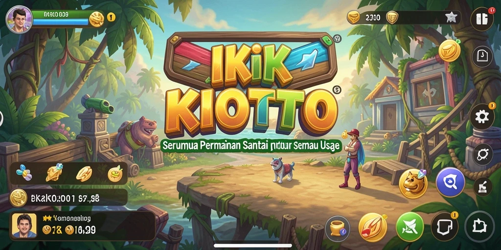 Tampilan gameplay KIKOTOTO yang seru dan penuh warna.